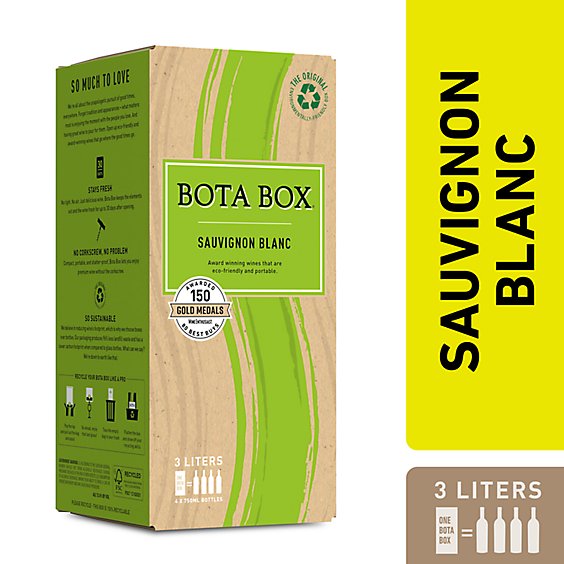 Bota Box Sauvignon Blanc White Wine California - 3 Liter