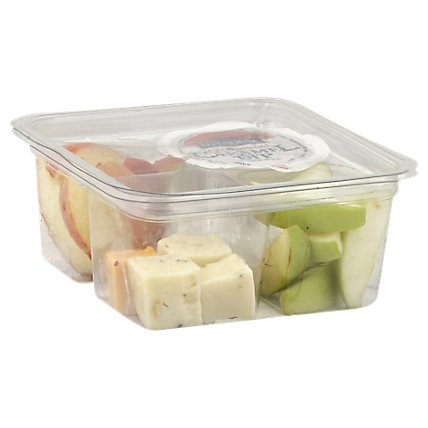 Fresh Cut Snack Pack Apples & Cheese - 8 Oz (490 Cal) - Image 1