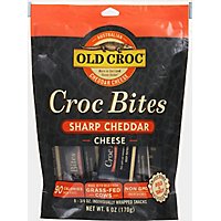 Old Croc Sharp Cheddar Snacks Bites - 6 Oz