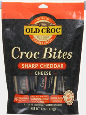 Old Croc Sharp Cheddar Snacks Bites - 6 Oz - Image 2