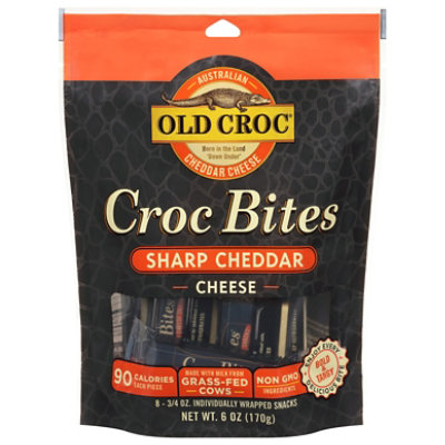 Old Croc Sharp Cheddar Snacks Bites - 6 Oz