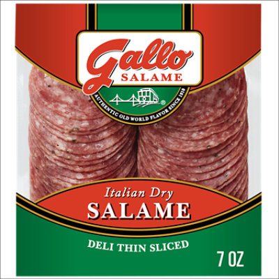 Gallo Salame Deli Thin Sliced Italian Dry Salame - 7 Oz - Image 1