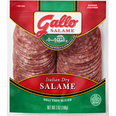 Gallo Salame Deli Thin Sliced Italian Dry Salame - 7 Oz - Image 3