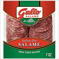 Gallo Salame Deli Thin Sliced Italian Dry Salame - 7 Oz - Image 1