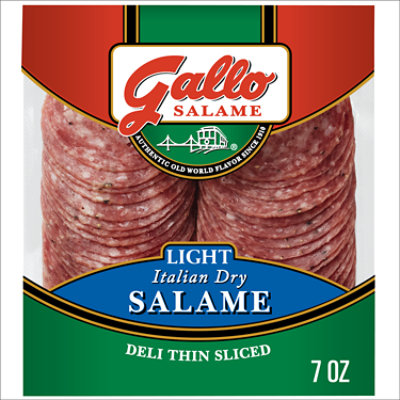 Gallo Salame Deli Thin Sliced Light Italian Dry Salame - 7 Oz