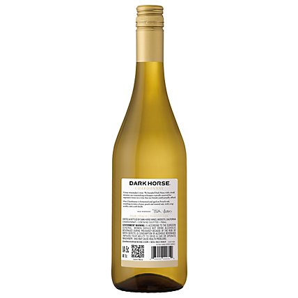 Dark Horse Chardonnay White Wine - 750 Ml - Image 3