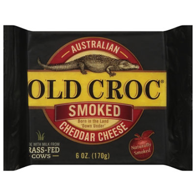 Old Croc Applewood Smoked Sharp Cheddar - 6 Oz - Image 1