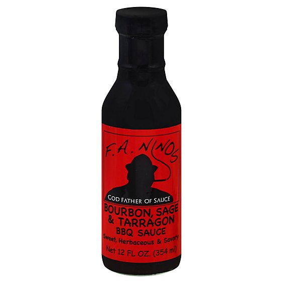 F.A. Ninos Sauce Bourbon Sage & Tarragon BBQ - 12 Fl. Oz.
