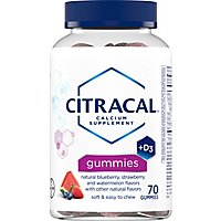 Citracal Calcium Supplement + D3 Gummies - 70 Count - Image 2