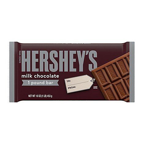 HERSHEYS Milk Chocolate Bar - 1 Lb