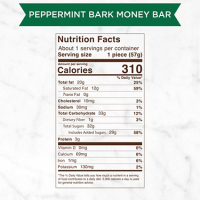 Russell Stover Peppermint Bark Santa Money Bar - 2 Oz - Image 2