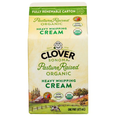 Clover Organic Heavy Whipping Cream - 16 Fl. Oz. - Image 1