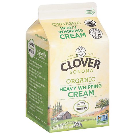 Clover Organic Heavy Whipping Cream - 16 Fl. Oz.