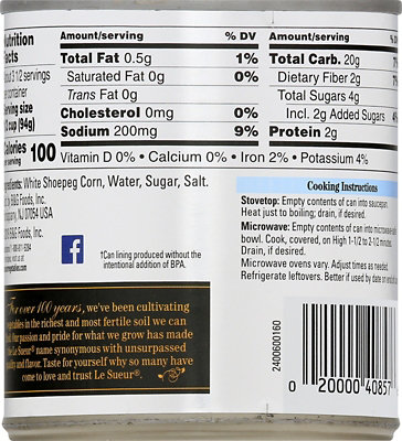 Le Sueur Corn Whole Kernel Shoepeg Tender White - 11 Oz - Image 6