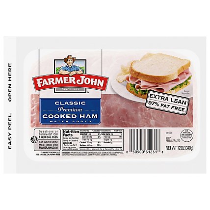 Farmer John Sliced Cooked Ham - 12 Oz - Image 3
