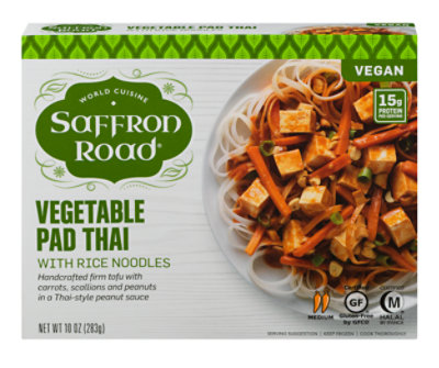 Saffron Road Vegetable Pad Thai Gluten Free Asian Frozen Meal - 10 Oz - Image 3