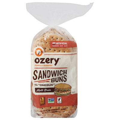 Ozery Bakery One Bun Multi Grain Thin Sandwich Buns - 21 Oz