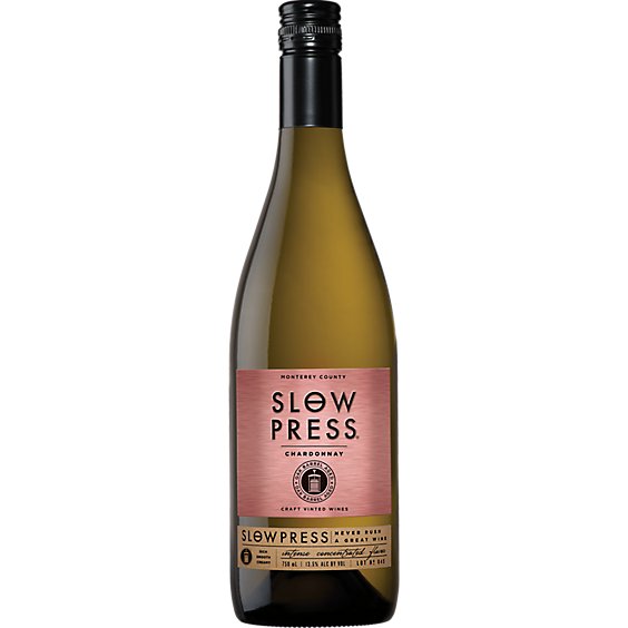 Slow Press Chardonnay White Wine - 750 Ml