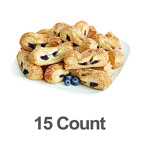 Bakery Strudel Straws Blueberry & Cheese 15 Count - Each