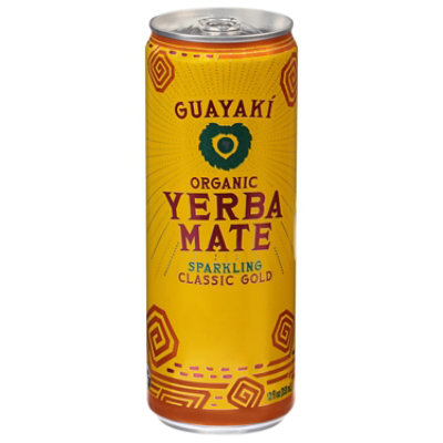 Guayaki Yerba Mate Sparkling Classic Gold - 12 Fl. Oz. - Image 1