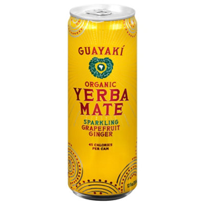 Guayaki Yerba Mate Organic Sparkling Grapefruit Ginger - 12 Fl. Oz. - Image 3