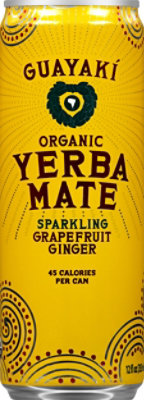 Guayaki Yerba Mate Organic Sparkling Grapefruit Ginger - 12 Fl. Oz. - Image 2