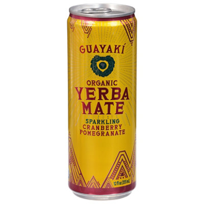 Guayaki Yerba Mate Organic Brand Sparkling Cranberry Pomegranate - 12 Fl. Oz. - Image 3