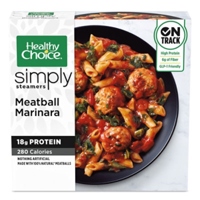 Healthy Choice Simply Steamers Meals Meatball Marinara - 10 Oz