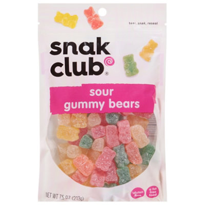 Snak Club Premium Pack Sour Gummy Bears - 7.50 Oz - Image 3