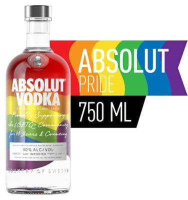 Absolut Original Pride Edition Vodka - 750 Ml - Image 1