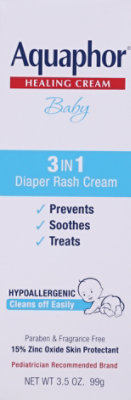 Aquaphor Baby Rash Cream Diaper 3in1 - 3.5 Oz - Image 2