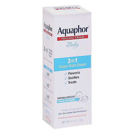 Aquaphor Baby Rash Cream Diaper 3in1 - 3.5 Oz