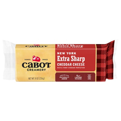 Cabot Creamery Bar New York Extra Sharp Yellow Cheddar Cheese - 8 Oz - Image 3