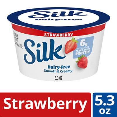 Silk Strawberry Soy Milk Yogurt Alternative - 5.3 Fl. Oz. - Image 1