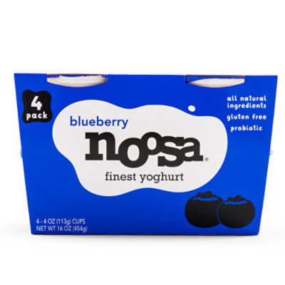 Noosa Yoghurt Blueberry 4 Pack - 16 Oz