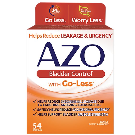 AZO Bladder Control Dietary Supplement Capsule - 54 Count