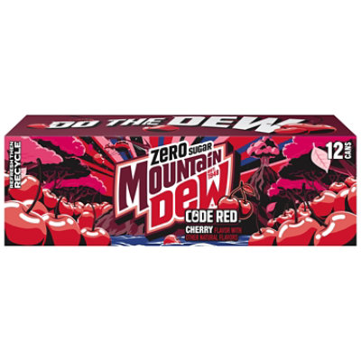 Mtn Dew Soda Code Red Diet - 12-12 Fl. Oz. - Image 3