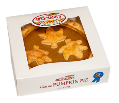 Beckmanns Pie Pumpkin Pie - 32 Oz