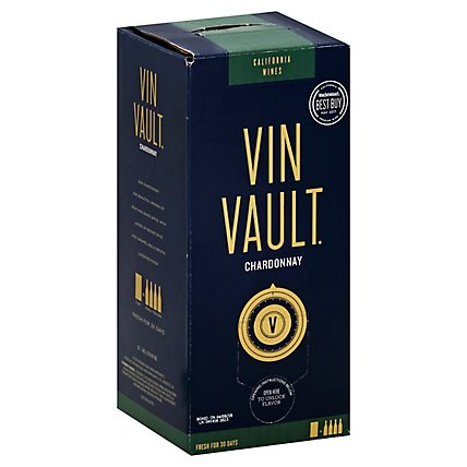 Vin Vault Chardonnay White Box Wine - 3 Liter - Image 1
