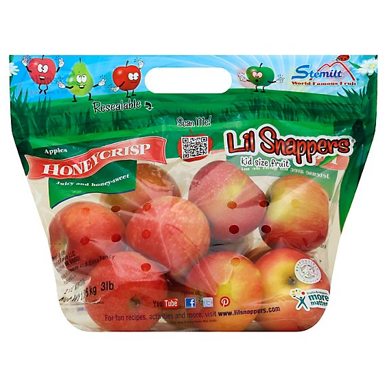 Honeycrisp Apples Prepacked Bag - 3 Lb