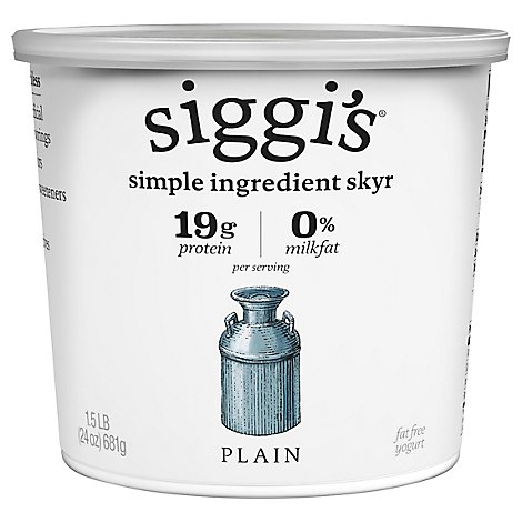 siggi's Skyr Icelandic Strained Nonfat Plain Yogurt - 24 Oz