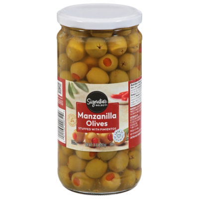 Signature SELECT Olives Manzanilla Stuffed With Pimiento Jar - 14 Oz - Image 4