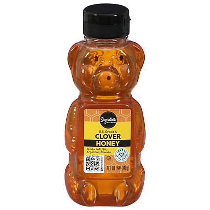Signature SELECT Honey Clover Squeeze Bear - 12 Oz - Image 2