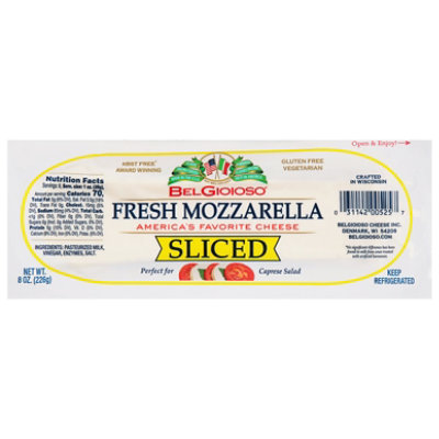 BelGioioso Sliced Fresh Mozzarella Cheese Log - 8 Oz - Image 3