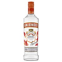 Smirnoff Vodka Infused With Natural Flavors Ruby Red Grapefruit Bottle - 750 Ml - Image 1