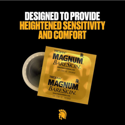 Trojan Magnum Bareskin Large Size Condoms - 10 Count - Image 3