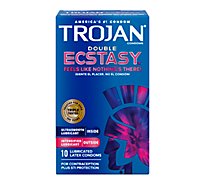 Trojan Condoms Double Ecstasy - 10 Count
