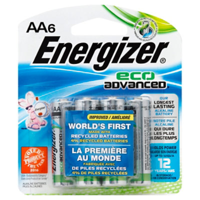Energizer Batteries Eco Advanced AA 6 Package JewelOsco