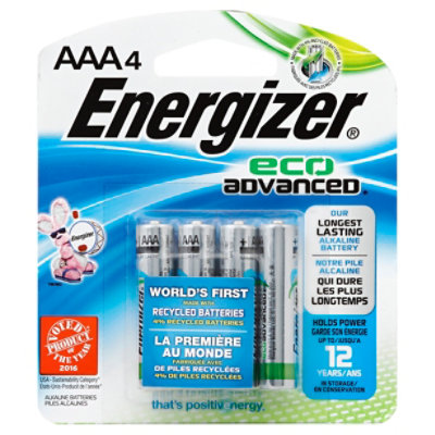 Energizer Batteries Eco Advanced AAA - 4 Package