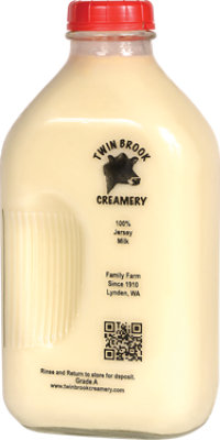 Twin Brook Creamery Whole Milk - Half Gallon - Image 1